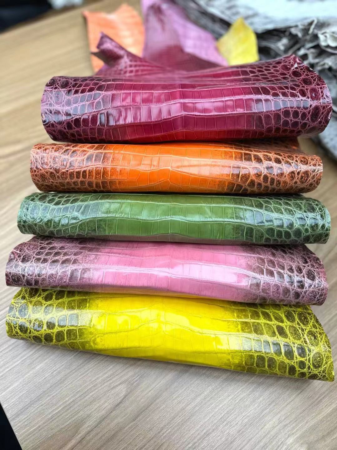 tannery, exotic leather tannery, Exotic leather hides for crafts, genuine python leather for bags, high-quality leathercrafting materials, soft nubuck alligator leather, exotic leather for fashion accessories, custom leather skins for upholstery, durable