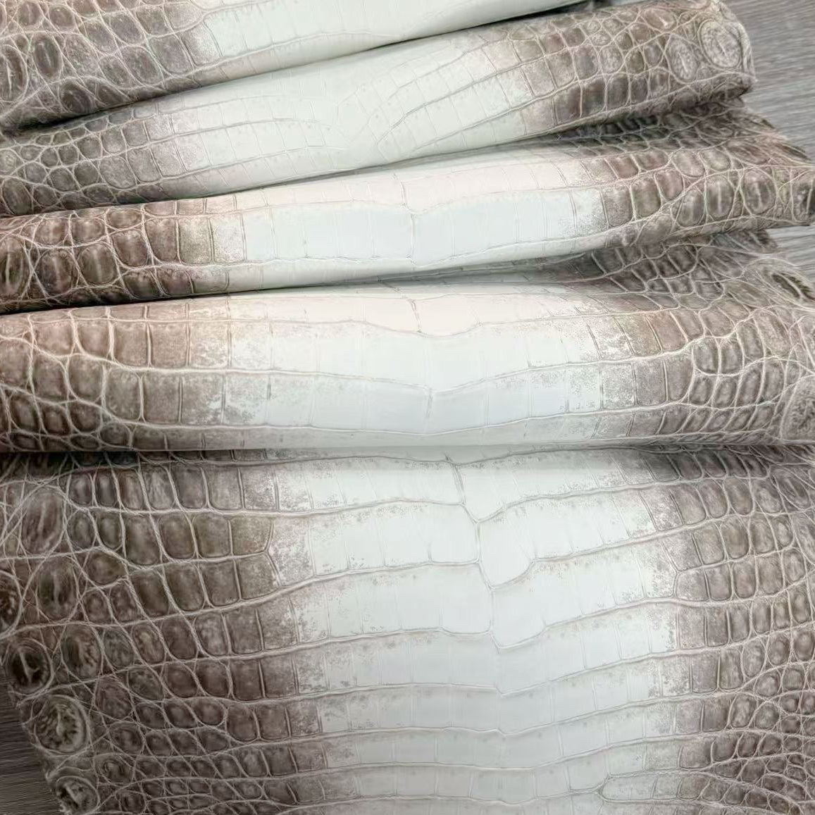 Himalayan Croc Matte Skin (Brown) - Sunny Exotic Leathers