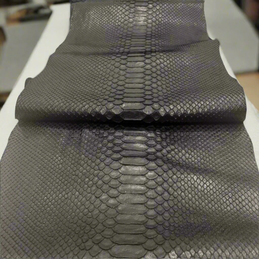 Black Finished Pythons - Sunny Exotic Leathers