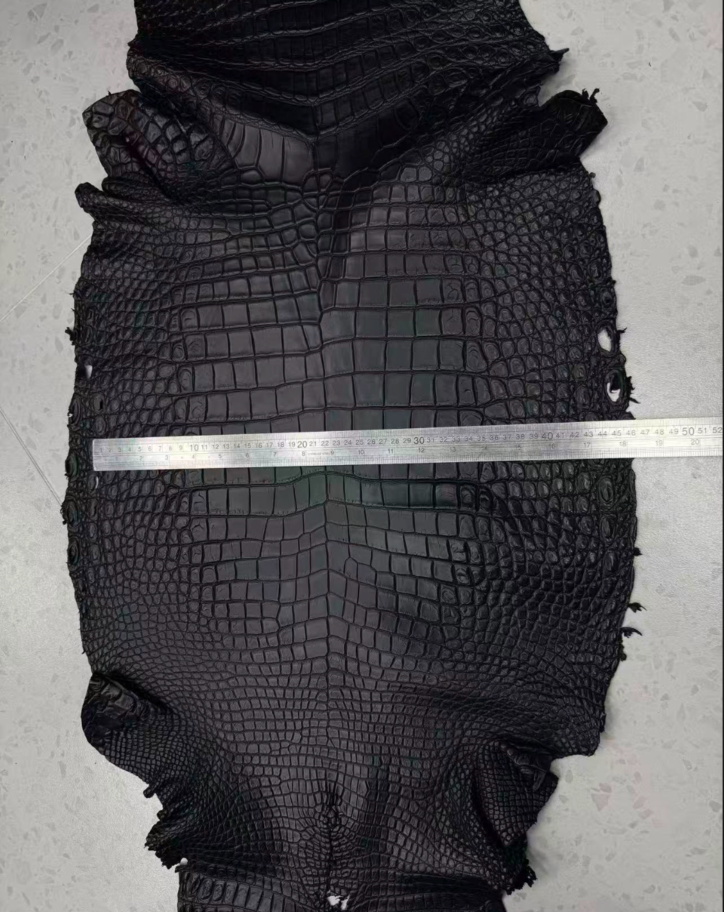Black Matte Gator Exotic Skins (Gr.1)