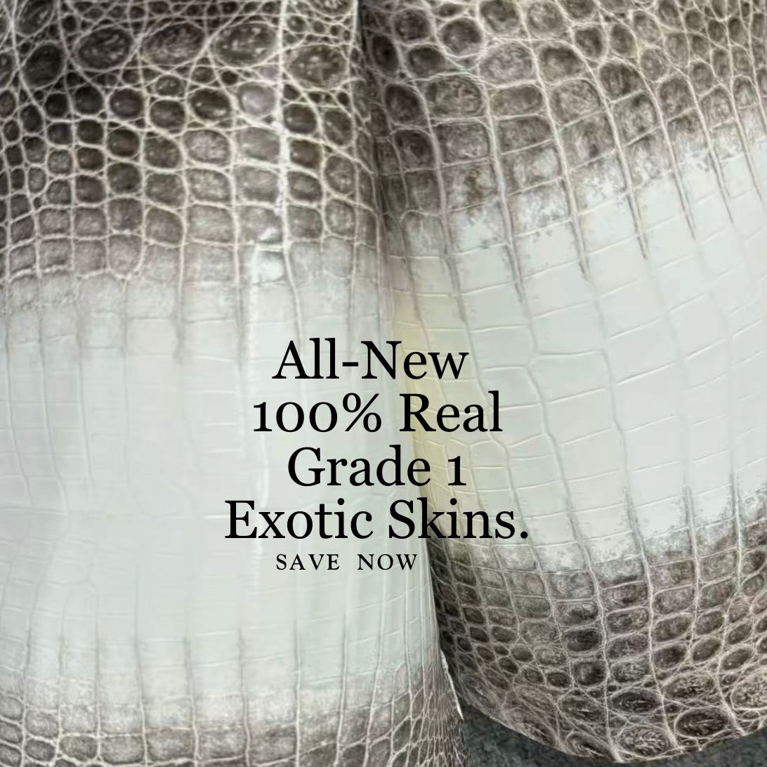 Himalayan Croc Leather (Millennium) - Sunny Exotic Leathers