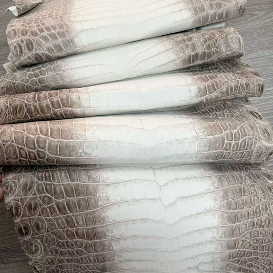 Elevate Your Luxury Craft With the Most Revered Exotic Leather Ever Created — 100% Genuine Matte Himalayan Crocodile.