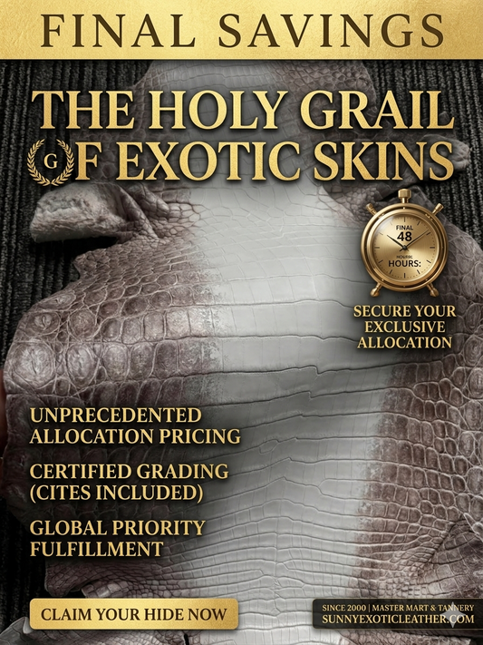 The "Holy Grail" of Exotic Skins: Authentic Himalayan Snowy Ombré.