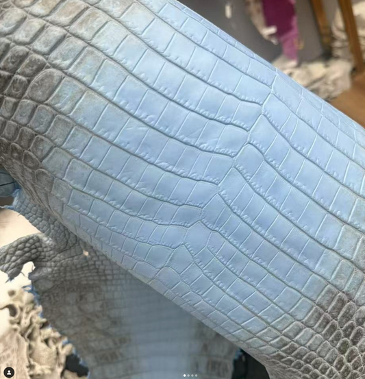 🐊 Why Top High-Fashion Designers & Luxury Bespoke Leatherworkers Are Switching to Highly-Valued Timelessly Beautiful Rare Finished Himalayan Crocodile Skins from Sunny Exotic Leather Tannery w/ Lasting Quality