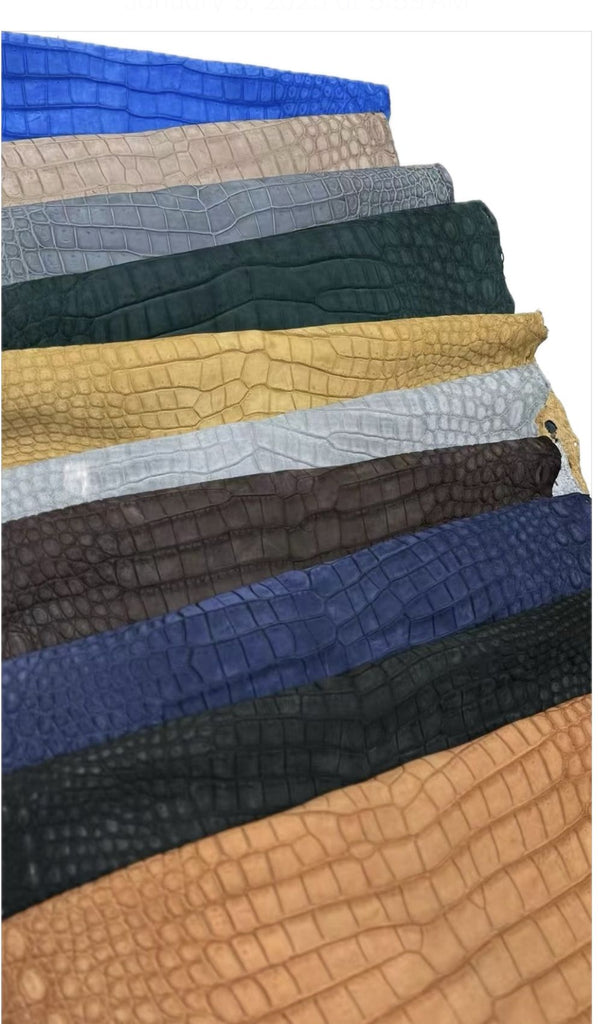 小物 2025 NUBUCK CROCODILE / TONGUE (Ext What Makes Nubuck Alligator Leather So Special for Luxury Designers, B