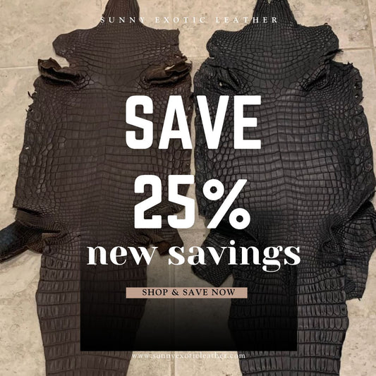 Why source from a trusted tannery & supplier for exotic leather?