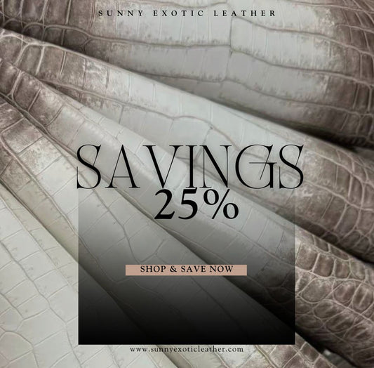 Himalayan Niloticus Exotic Leather Finished Crocodile Skins for You