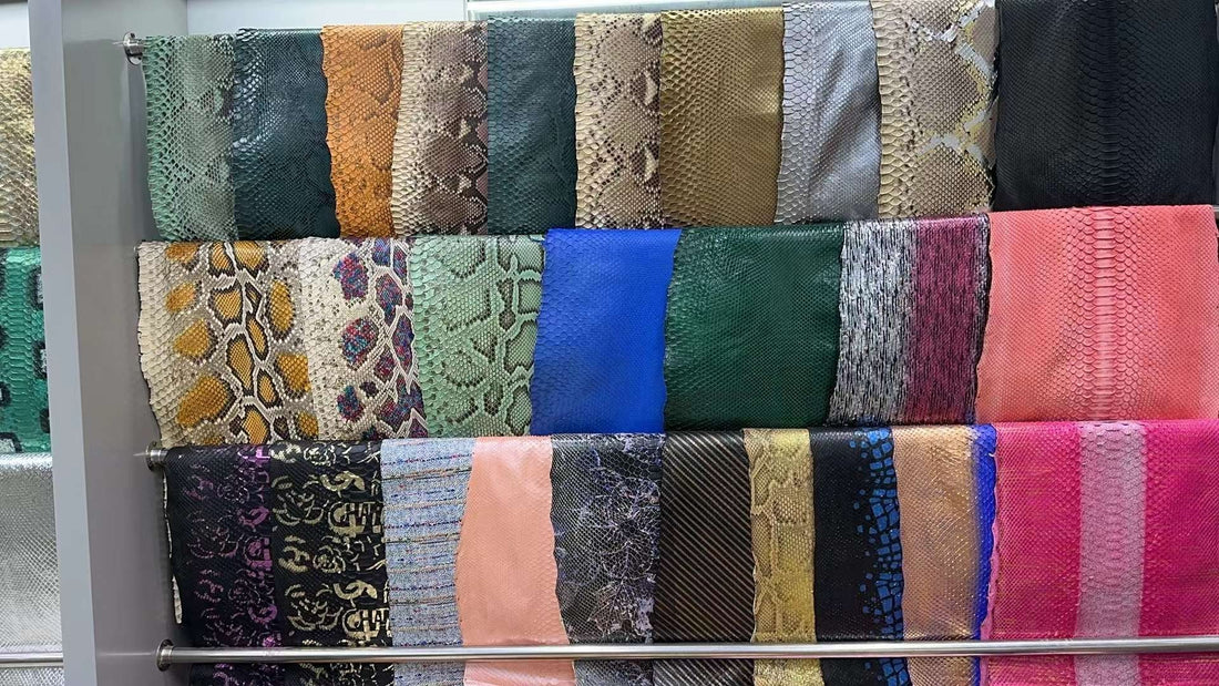 The Exquisite Allure of Reticulated Python Finished Exotic Leather: A Versatile Material for Unique Creations