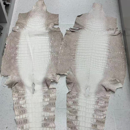 Matte Himalayan Croc Skin (Grey) - Sunny Exotic Leathers