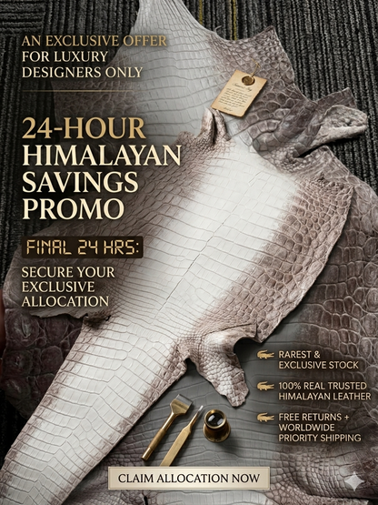 Matte Himalayan Croc Skin (Ombre) - Sunny Exotic Leathers