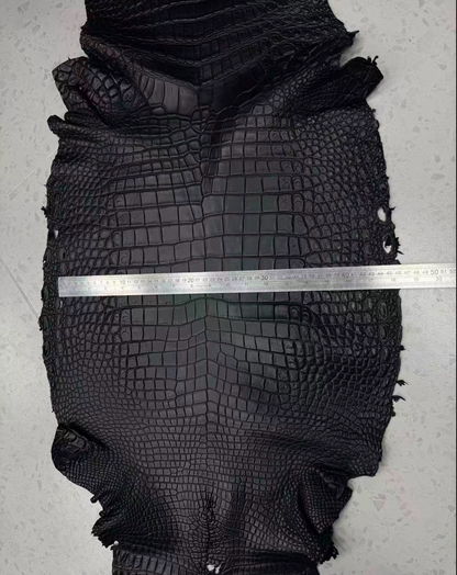 Black Matte Gator Exotic Skins (Gr.1)