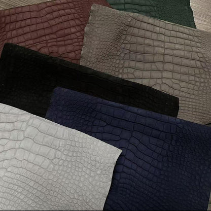 Exotic Nubuck Gator Skins (Grade 1) - Sunny Exotic Leathers