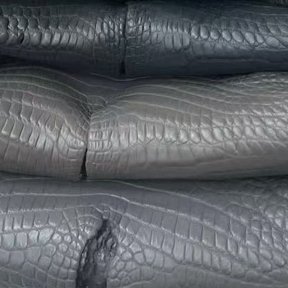 Black/Grey Matte Alligator Skins