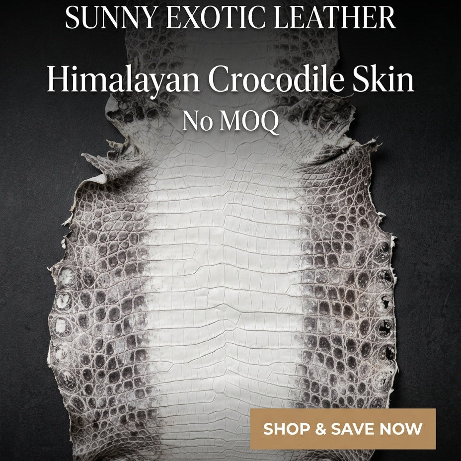Himalayan Croco Matte Skin (Gr.1) - Sunny Exotic Leathers