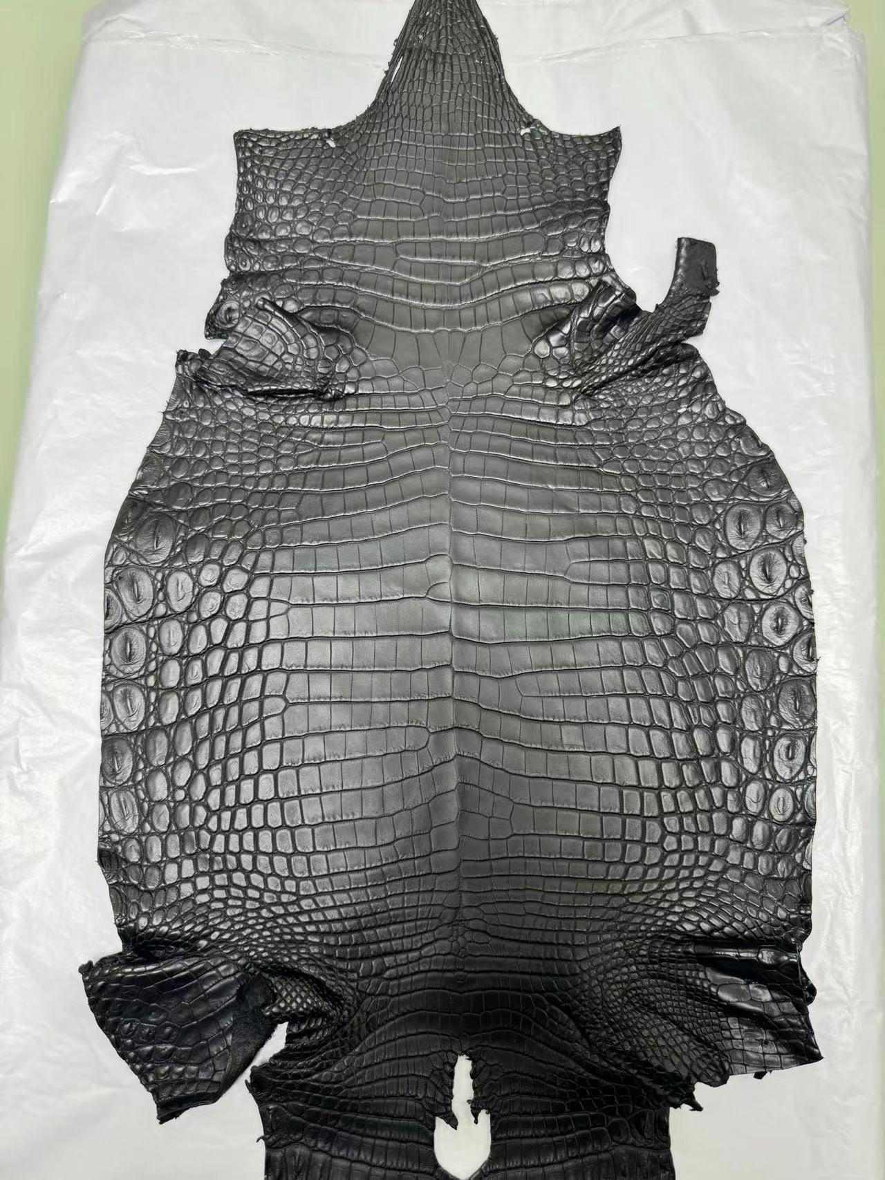 Matte Nile Crocodile - Black / 34cm - Leather & Vinyl
