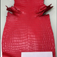 Matte Nile Crocodile - Bright Red / 39cm - Leather & Vinyl