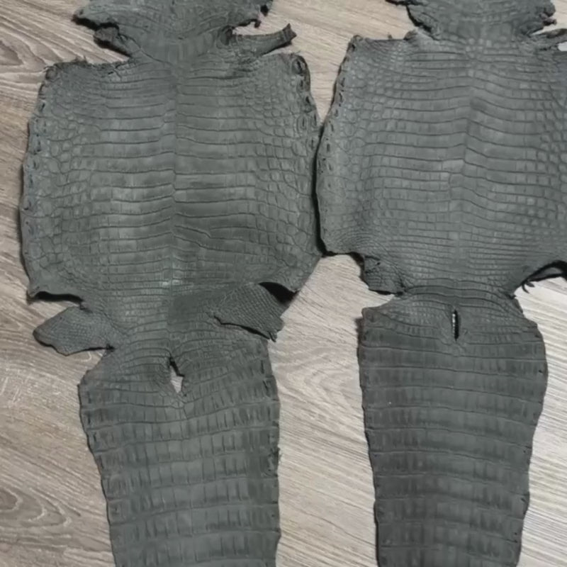 Nubuck American Alligator Exotic Skin (Grade 1)