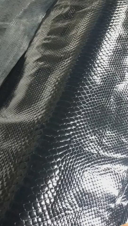 Matte Reticulated Python Skin — Grade 1/2 | Natural & Black