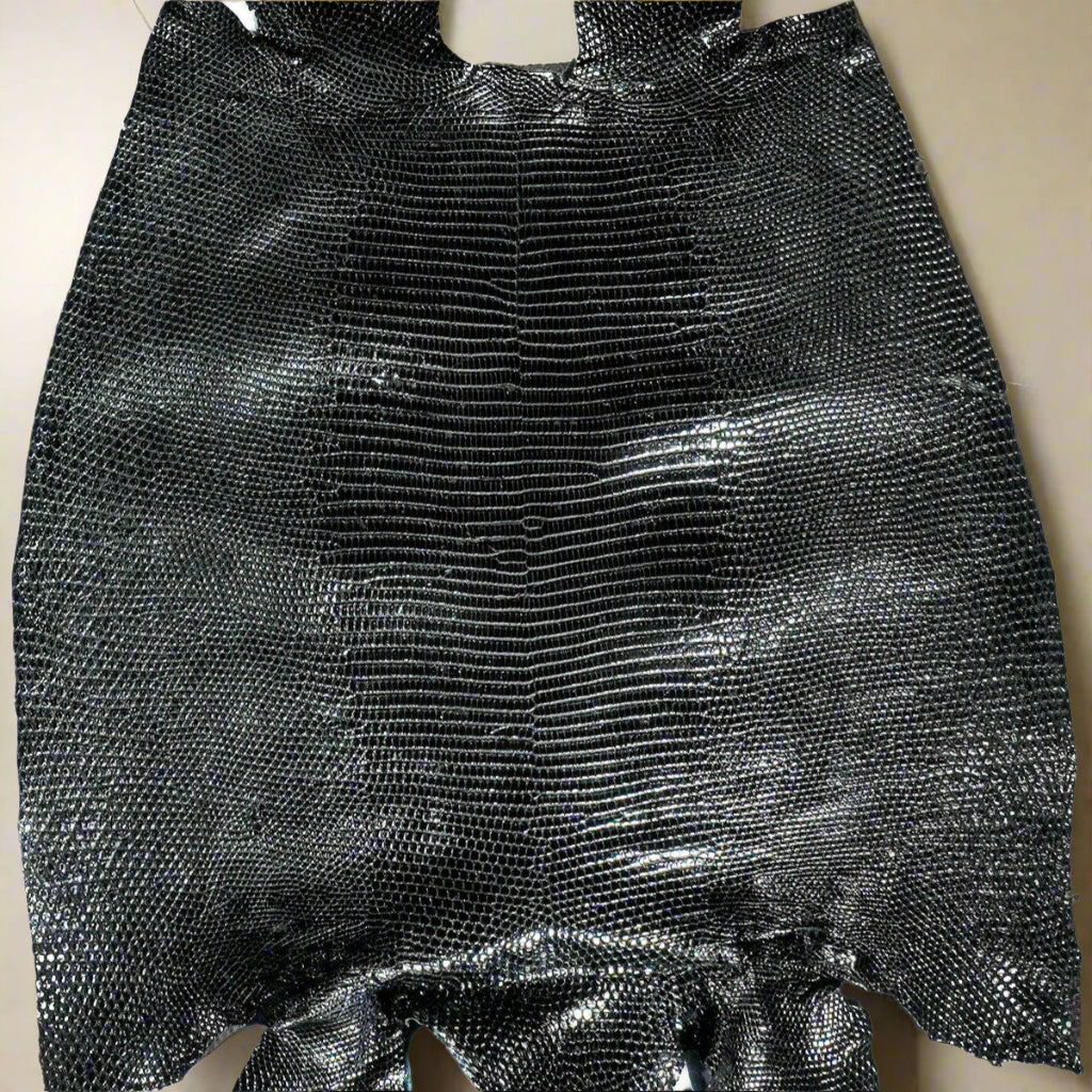 Black Ring Lizard – Sunny Exotic Leathers